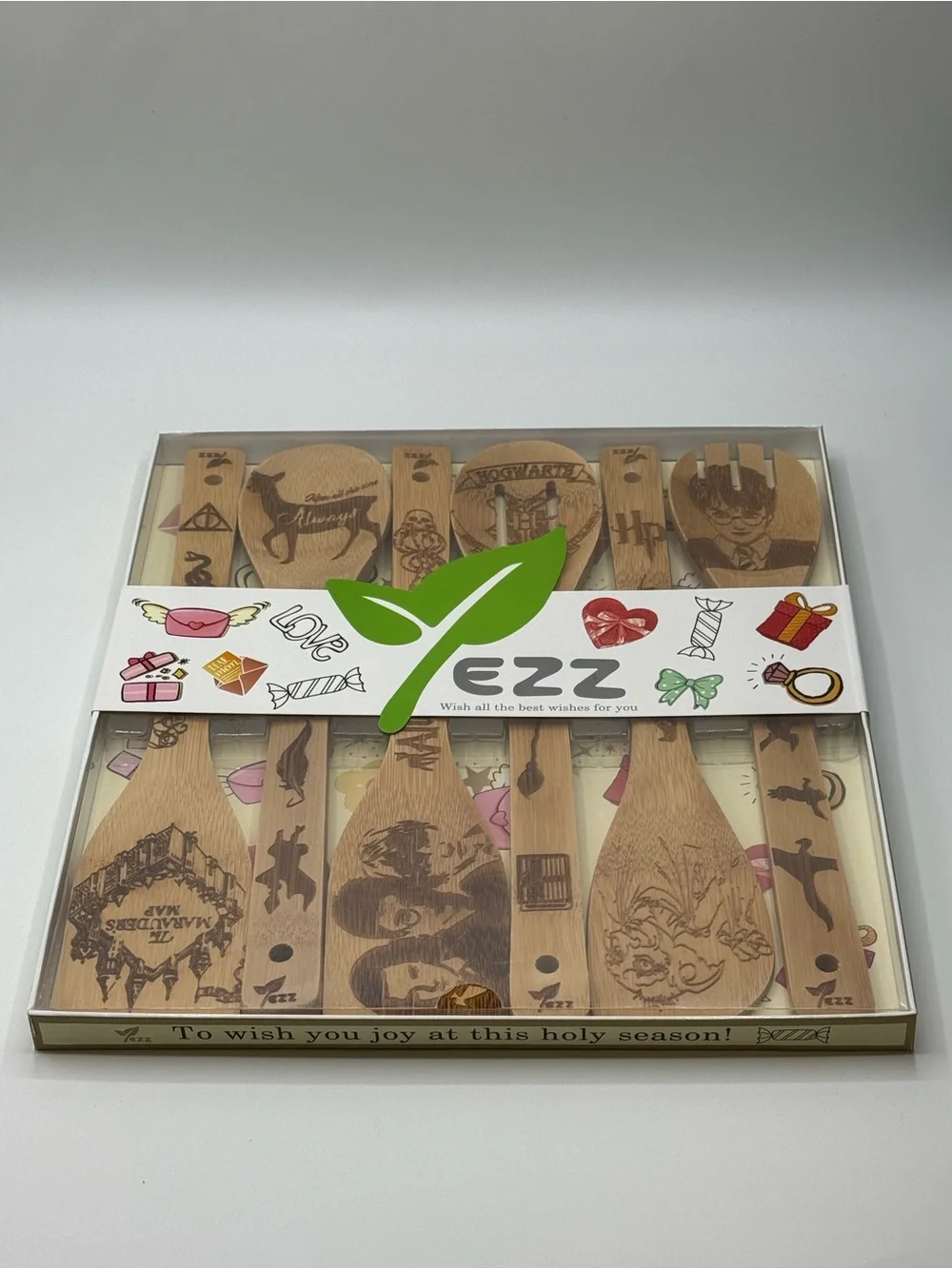 Wooden Spoon Set - Natural Brown